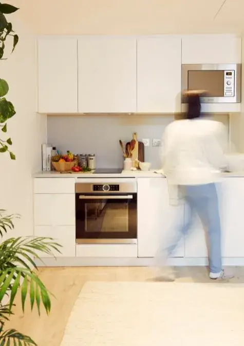 resident in kitchen